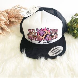NWT Volcom Party Cheese Trucker Hat